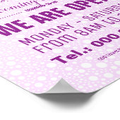 グルーミング用の漫画の犬イラストレーション ポスター (角)