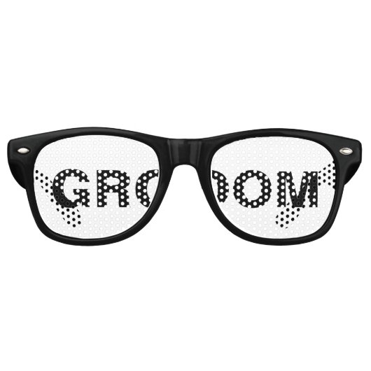 グルーミング結婚式の引き出物 レトロサングラス (正面)