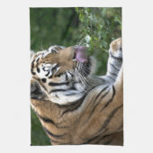 グルーミング虎 キッチンタオル (縦)