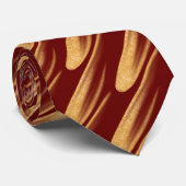 グルーミング金ゴールドとダーク結婚レッドのネックタイ ネクタイ (ロール)