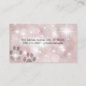 グルーミング鋏 |ピンク《写真》ぼけ味 |輝き 名刺 (裏面)