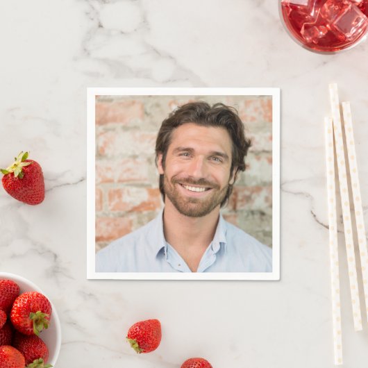 グルーミング顔フォトバチェロレッテナプキンス スタンダードカクテルナプキン (インサイチュ)