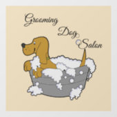 グルーミング サロン ウィンドウサイン (シート)