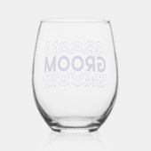 グルーミング ステムなしワイングラス (裏面)