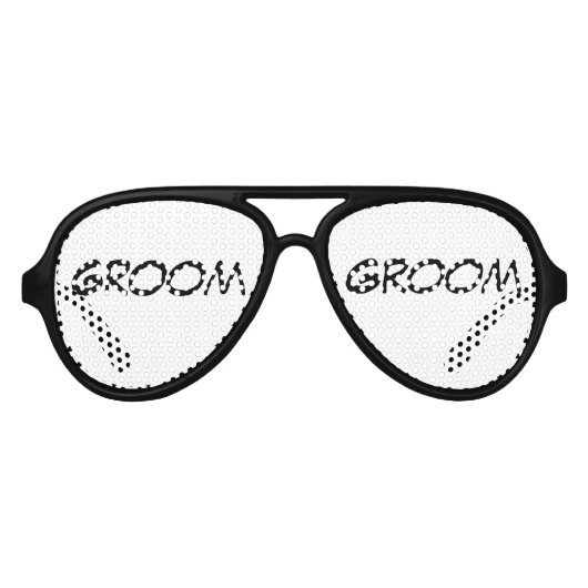 「グルーミング」パーティーシェード アビエーターサングラス (正面)