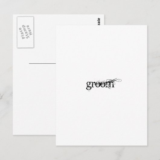 グルーミング ポストカード (正面/裏面)