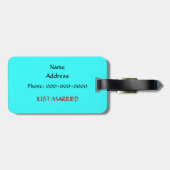 グルーミング ラゲッジタグ (裏面横)