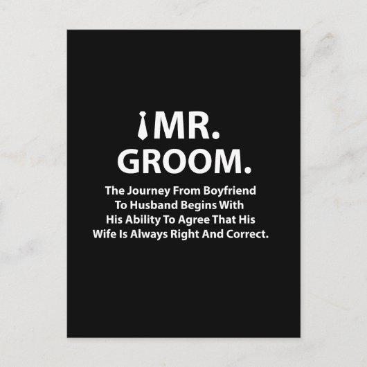 グルームおもしろい引用文タイポグラフィ ポストカード (正面)