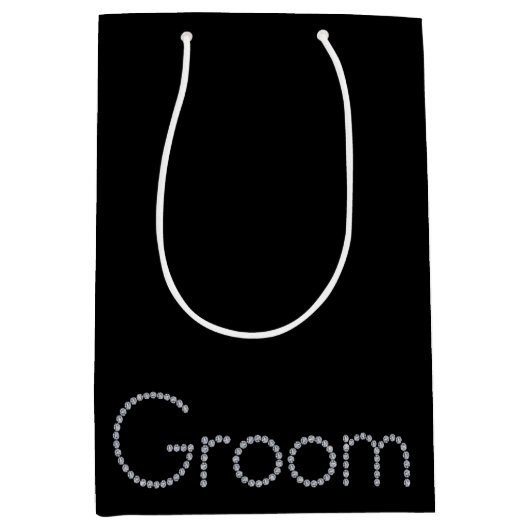 グルームきらきら光る抱き枕 ミディアムペーパーバッグ (正面)