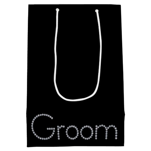 グルームきらきら光る抱き枕 ミディアムペーパーバッグ (裏面)