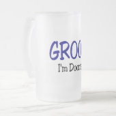 グルームイムドロー結婚ズ フロストグラスビールジョッキ (正面左)