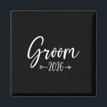 グルームエスト2026の結婚した婚約パーティ胡 マグネット<br><div class="desc">新郎Est 2026の結婚した婚約パーティ夫2026</div>