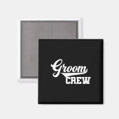 グルームクルーのグルームスマン結婚バチュラーパーティのグループ マグネット (正面/裏面)