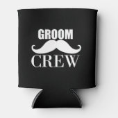 グルームクルーバチュラーパーティ結婚のホワイトギフト 缶クーラー (正面)