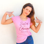 グルームシャツの姉妹、チームグルームマッチング Tシャツ