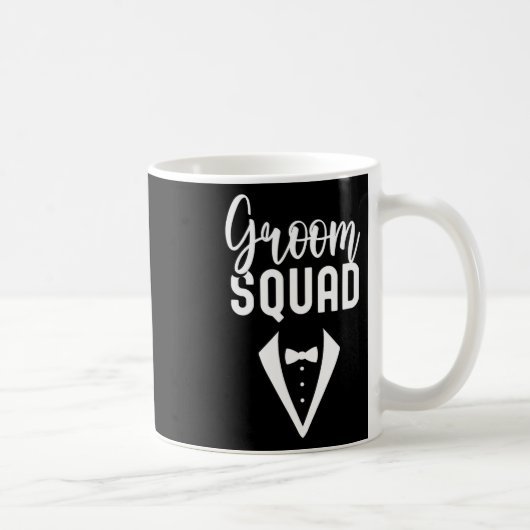 グルームスクワッドことわざ結婚ズパーティーの独身1 コーヒーマグカップ (右)