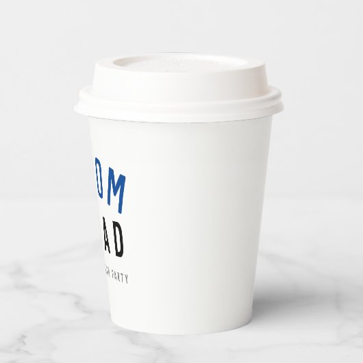 グルームスクワッド | 現代の新郎の友人たち おしゃれ 紙コップ (左)