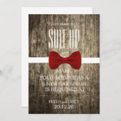 グルームスマンとしてのサービス 招待状 (正面/裏面)