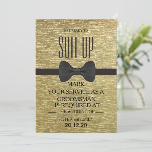 グルームスマンとしてのサービス 招待状 (スタンド正面)