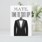 グルームスマンまたは花婿介添人提案招待状|メイト 招待状 (スタンド正面)