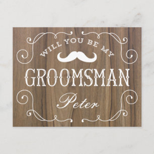 グルームス素朴マン  Groomsmanの複数形 招待状