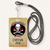 グルームズクパーソナライズされたルー バッジ (裏面ランヤード)