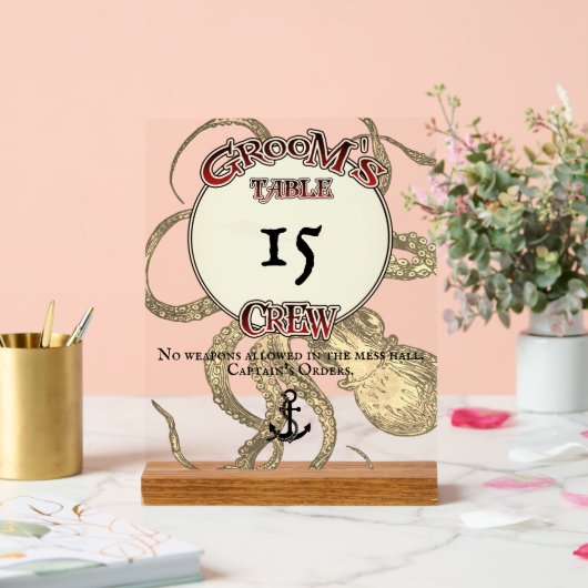 グルームズクルー アクリルサイン (ウェディング)