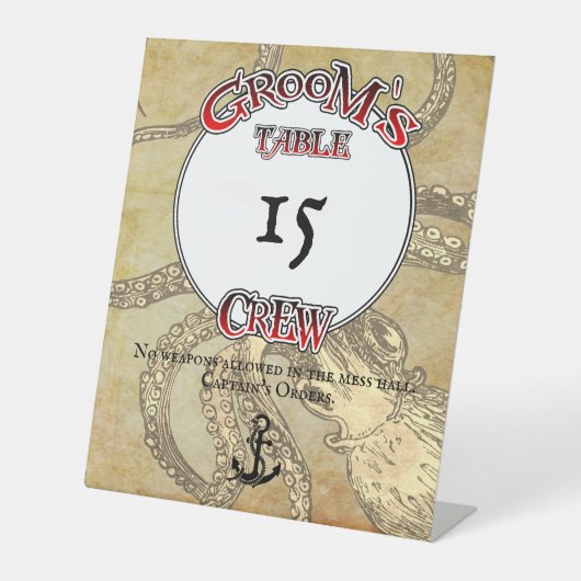 グルームズクルー 台座サイン (正面)