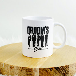 グルームズクルーgroomsmenチームバチュラーパーティ コーヒーマグカップ