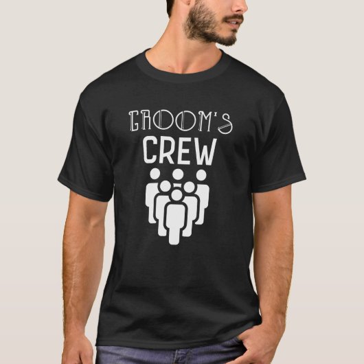グルームズクルーgroomsmenバチュラーパーティギフト tシャツ (正面)