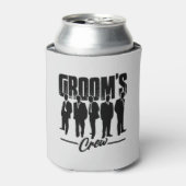 グルームズクルーgroomsmenバチュラーパーティ 缶クーラー (缶正面)