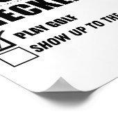 グルームズチェックリストゴ結婚ルフスおもしろい – 学士Pa ポスター (角)