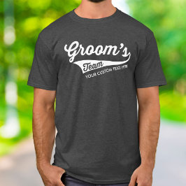 グルームズチームカスタムウェディングバチュラーパーティスポーティ Tシャツ