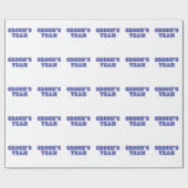 グルームズチーム ラッピングペーパー (フラット)