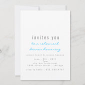 グルームズファミリーリハーサルディナー招待状 招待状 (裏面)