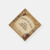 グルームズラストロデオカウボーイズサドルアップボーイズ紙 スタンダードカクテルナプキン (角)