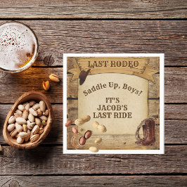 グルームズラストロデオカウボーイズサドルアップボーイズ紙 スタンダードカクテルナプキン