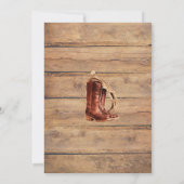 グルームズラストロデオサドルアップボーイズバチュラーパーティ 招待状 (裏面)