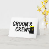 グルームズ・クルー カード (黄色い花)