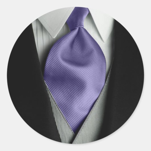 グルームタイ結婚のイベント封筒用シールシール ラウンドシール (正面)