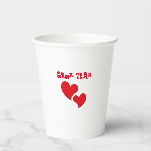 グルームチーム 紙コップ (正面)