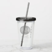 グルームパーソナライズされたのア結婚クリルタンブラー アクリルタンブラー (裏面)