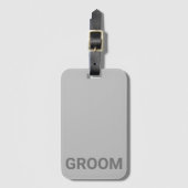 グルームパーソナライズされたシンプルモダンラゲッジタグ ラゲッジタグ (正面縦)
