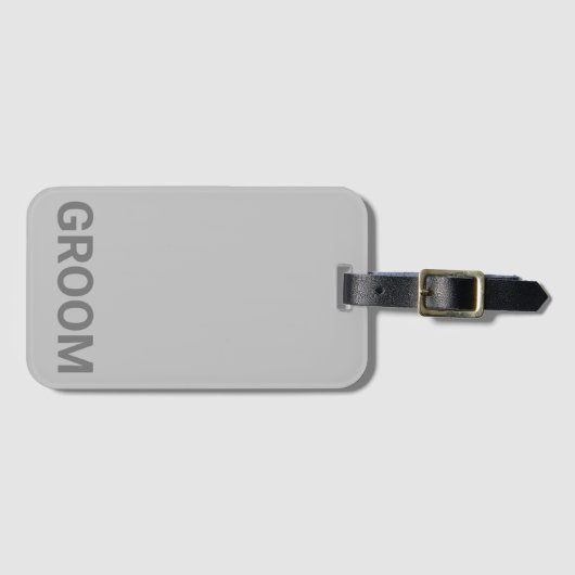 グルームパーソナライズされたシンプルモダンラゲッジタグ ラゲッジタグ (正面横)