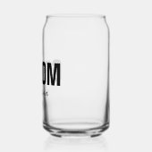 グルームパーソナライズされた名 ガラス缶 (左)