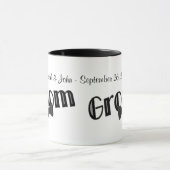 グルームパーソナライズされた結婚ズ マグカップ (中央)