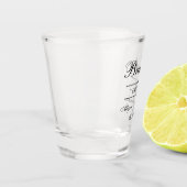 グルームパーソナライズされた ショットグラス (左)