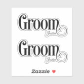 グルームパーソナライズされた シール (シート)