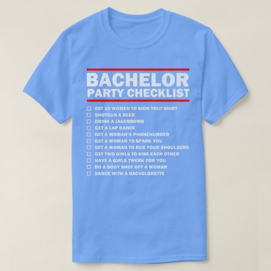 グルームパーティーチェックリストStag NightGroup Groomsmen Ma Tシャツ (デザイン正面)