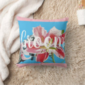 グルームピンクレトロリリーフローラ結婚ズデコークッション クッション (ブランケット)